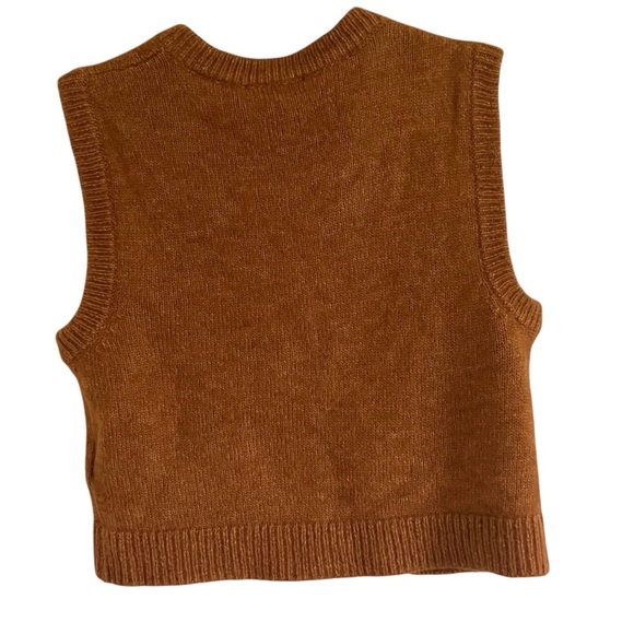 Sezane Maxime Gilet Cardigan in Ochre NWT XXS - Picture 2 of 8